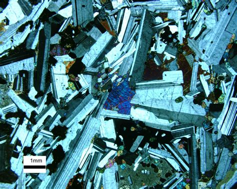 Pyroxene Plagioclase Thin Section