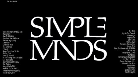 Simple Minds - Greatest Hits - Full Album 2023 - YouTube