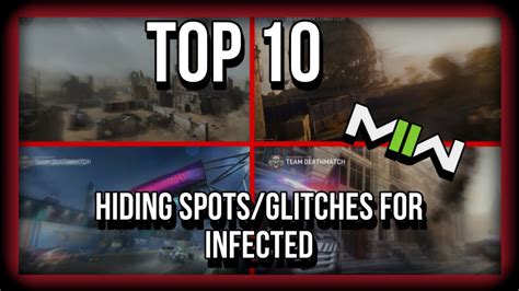 Top 10 Hiding Spots/Glitches For MW2 Infected - YouTube