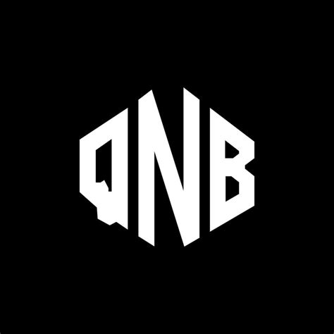 diseño de logotipo de letra qnb con forma de polígono. qnb polígono y diseño de logotipo en ...