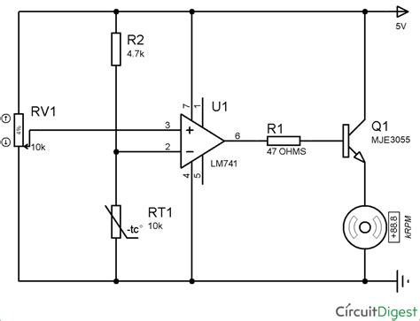 Temperature Controlled DC Fan using Thermistor: Project with Circuit Diagram