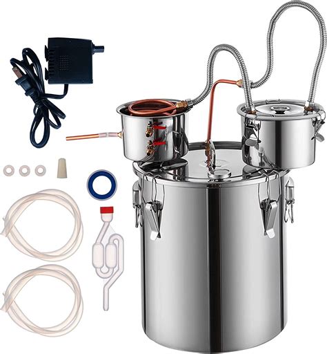 DIY 3 Pot 9.6 Gal Moonshine Still 38L Water Alcohol Distiller Home ...