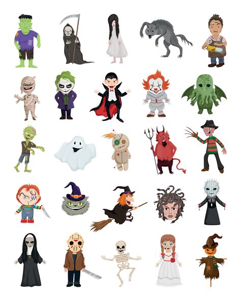 colección de monstruos de halloween 10562570 Vector en Vecteezy