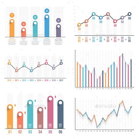 Bar and Line Charts | Chart infographic, Bar graph design, Infographic design template