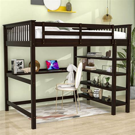 Double Bunk Beds With Desks | Foter