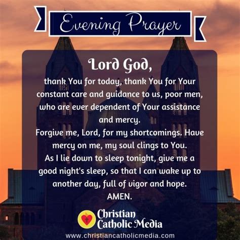 Evening Prayer Catholic Sunday 11-17-2019 – Christian Catholic Media