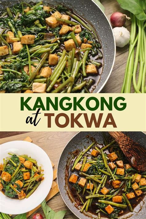 Tokwa and Kangkong with Oyster Sauce | Spinach tofu recipe, Kangkong recipe, Tofu recipes