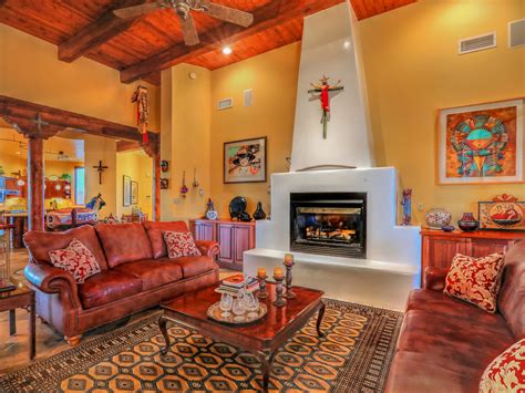 Dramatic Southwestern Style Home - Southwestern - Living Room - Albuquerque - by ECOterra DESIGN ...