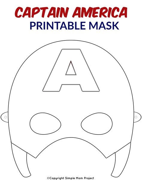 Free Printable Superhero Face Masks for Kids | Mask for kids, Captain america mask, Superhero ...