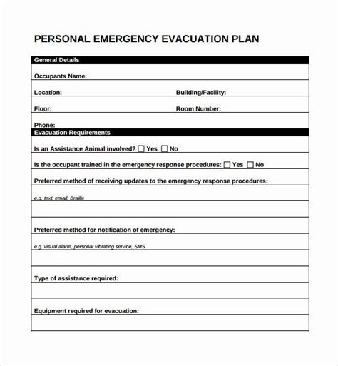 Emergency Evacuation Plan Template Lovely 10 Evacuation Plan Templates ...