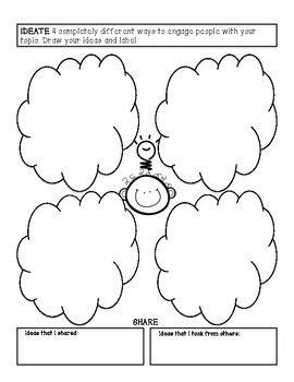 Design Thinking Process - Graphic Organizers by Building Castles