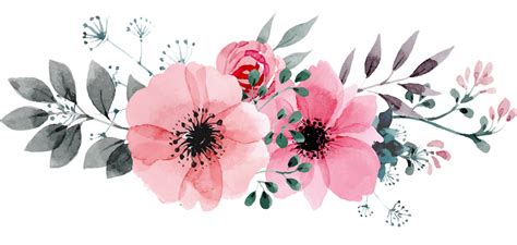 Drawing Floral Design Watercolor Painting Flower Painting Transparent Background