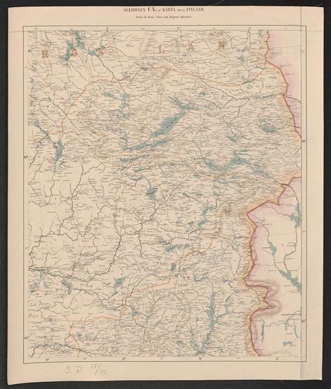 General map of the Grand Duchy of Finland 1863 Sheet C4 - PICRYL Public ...