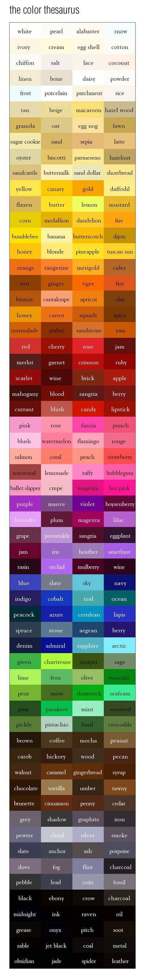 The Color Thesaurus | Colors and The o'jays