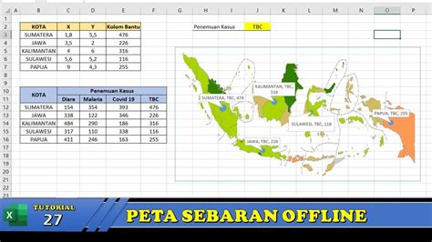 Belajar Excel 27 Cara Membuat Peta Map Dinamis Di Excel Youtube - IMAGESEE