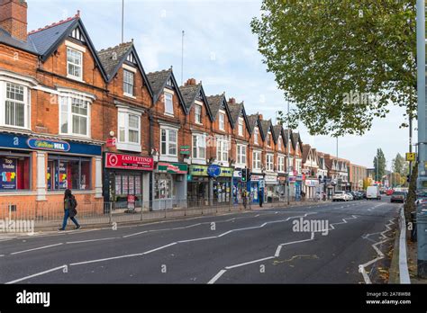 Row of shops in the student area of the Bristol Road, Selly Oak, Birmingham, UK Stock Photo - Alamy