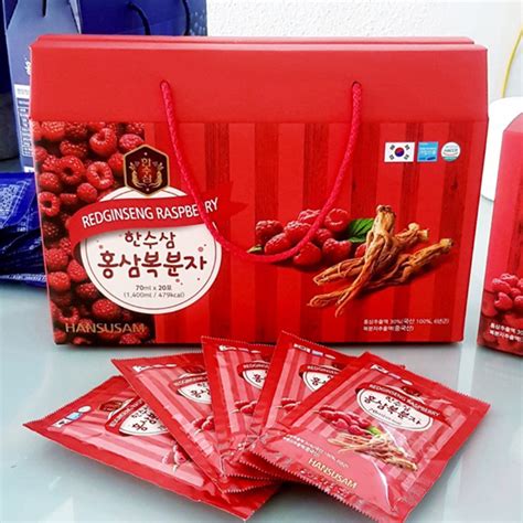 Nước Hồng Sâm Phúc Bồn Tử Nonghyup 70ml x 20 Gói