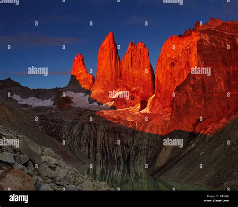 Dramatical sunrise in del paine hi-res stock photography and images - Alamy