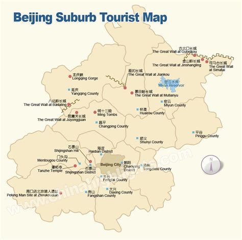 Beijing Map, Map of Beijing's Tourist Attractions and Subway