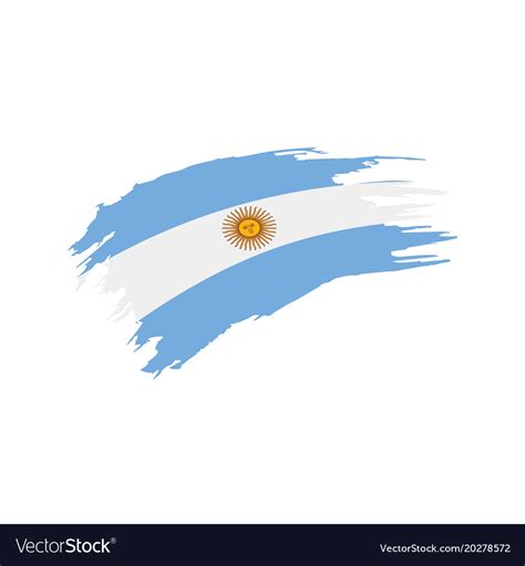 Argentina flag Royalty Free Vector Image - VectorStock