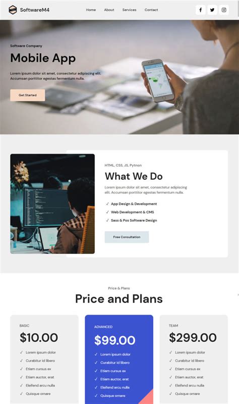 Free Bootstrap Template 2022