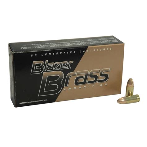 Bullseye North | CCI Blazer Brass Ammo 9mm Luger 115gr FMJ 5200 - Box of 50