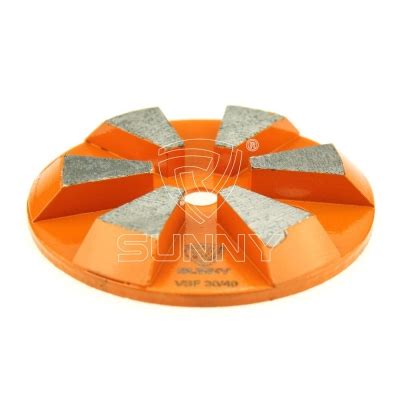 6 Beveled Edge Segment Diamond Grinding Pad for Concrete Floor-Concrete ...