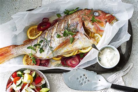 grilled whole red snapper greek style