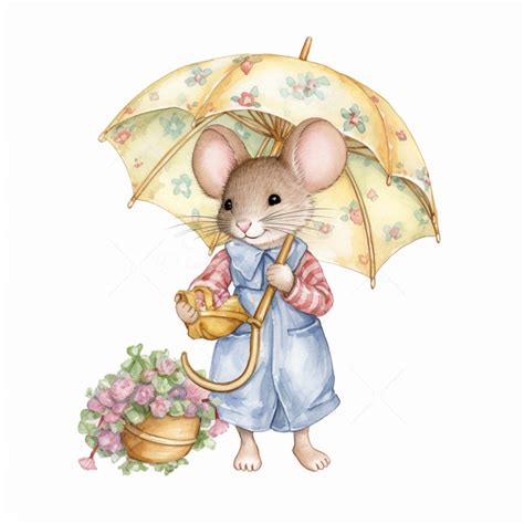 Cute Mouse Clipart 8 High Quality JPG Digital Download Card - Etsy