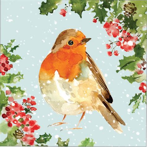 Charity Christmas Card Pack - Christmas Robin