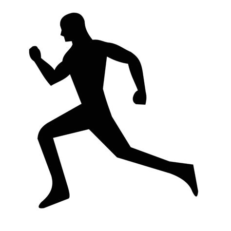 man running silhouette 6233388 Vector Art at Vecteezy