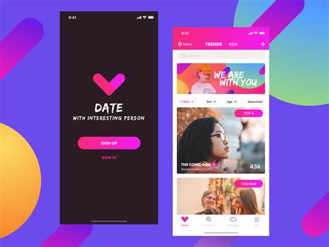 Date App by Mr_Zhan on Dribbble