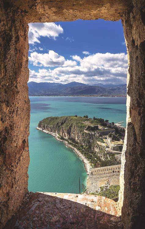 Palamidi Castle view down to Nafplio, Greece #greece #europe #mediterranean | Nafplio, Greece ...