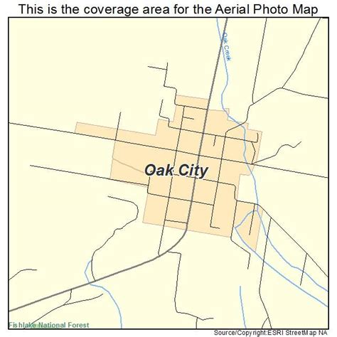 Aerial Photography Map of Oak City, UT Utah