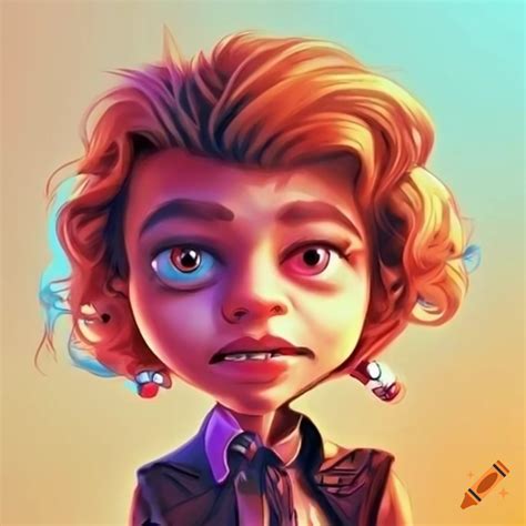 Cool cartoon characters illustration on Craiyon