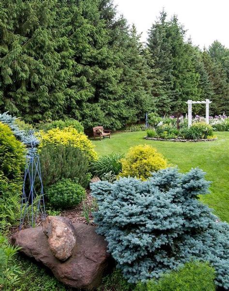 60 Beautiful Front Yards And Backyard Evergreen Garden Design Ideas (50) - artmyideas ...