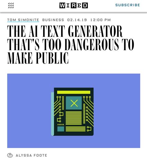 THE AI TEXT GENERATOR THAT'S TOO DANGEROUS TO MAKE PUBLICv - FIAKS