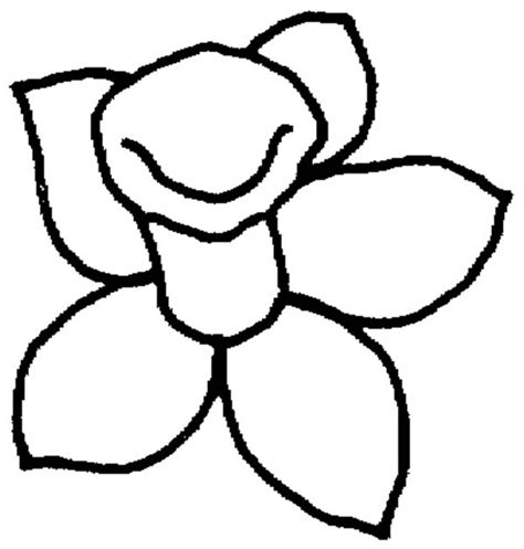 Daffodil Outline - ClipArt Best