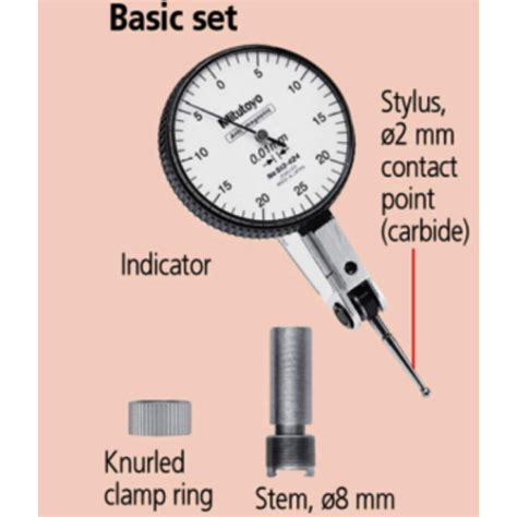 Mitutoyo 513-404-10E Dial Test Indicator Horizontal Type 0.8mm - 0.01mm from Lawson HIS