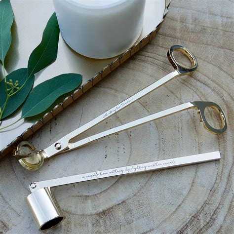 Personalised Candle Snuffer And Wick Trimmer Set By Illumer | notonthehighstreet.com