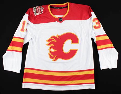 Johnny Gaudreau Signed Flames 2019 Heritage Classic Jersey (Gaudreau ...