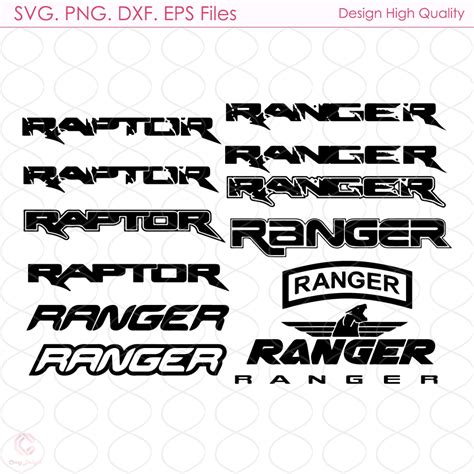 Ranger & Raptor Logo Svg, Truck Brand Svg, Car Logo Svg, Bra - Inspire ...