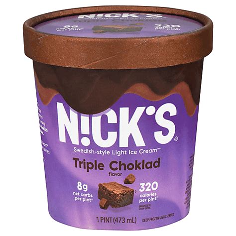 Nick's Ice Cream, Light, Triple Choklad, Swedish-Style 1 pt | Shop | Market Basket