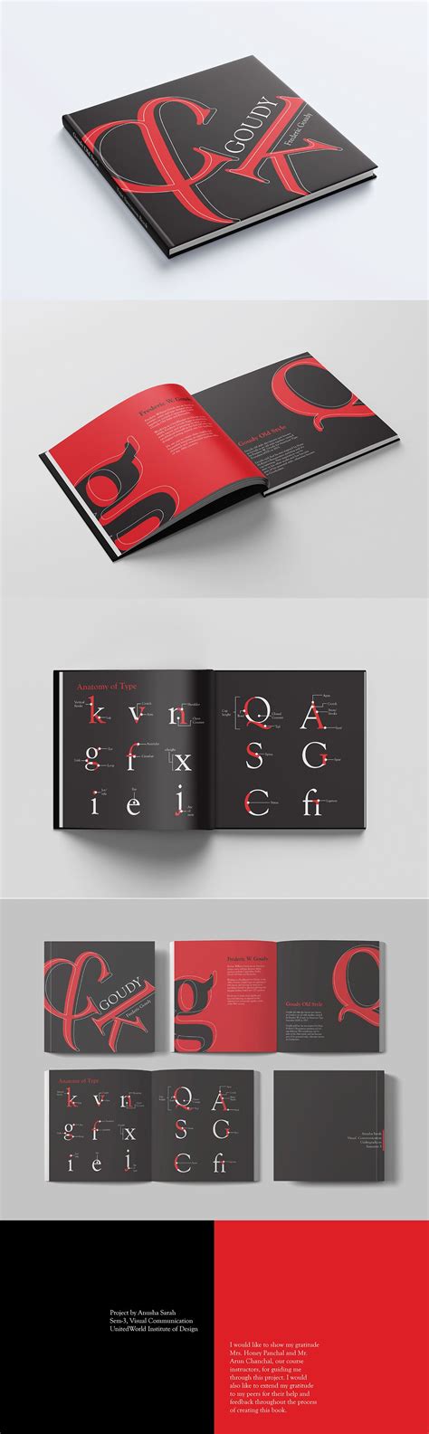 Goudy Old Style Type Specimen Book on Behance Graphic Design Print ...