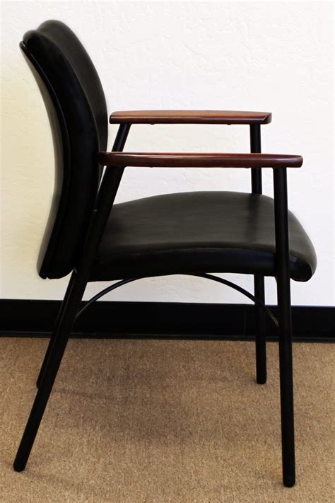 Kimball National Mix It Used Leather Side Chair, Black - National ...