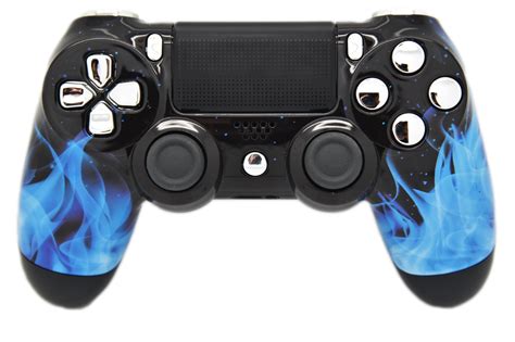 Blue Flame Custom PS4 Controller