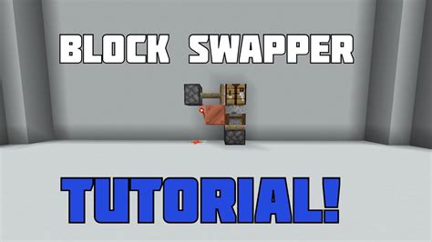 Minecraft 1.17 Simple Block Swapper Tutorial! - YouTube