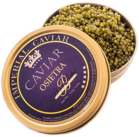 Imperial Gold Osetra Caviar | Osetra caviar, Caviar, Dog food recipes