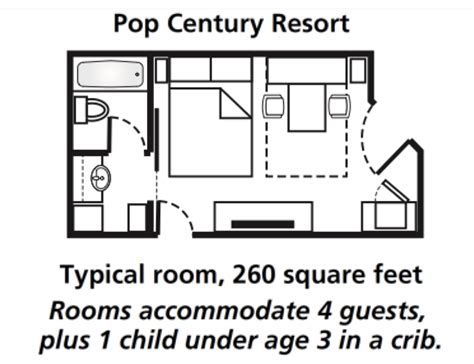 Standard Room Pop Century Resort Map