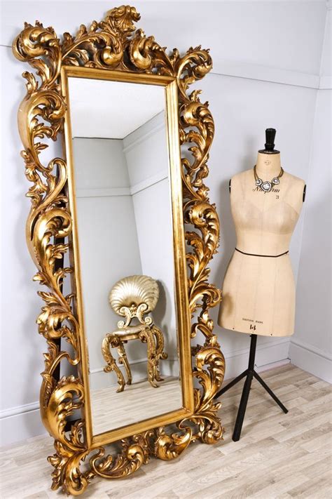 Large Gold Leaf Rococo Revival Dressing Mirror, circa 1860 at 1stdibs